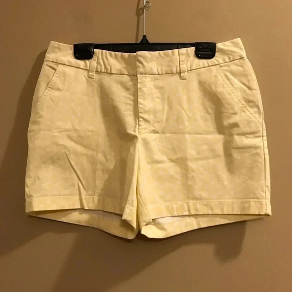 Le Tigre Shorts Womens Light Yellow Pattern 12 - Picture 1 of 9